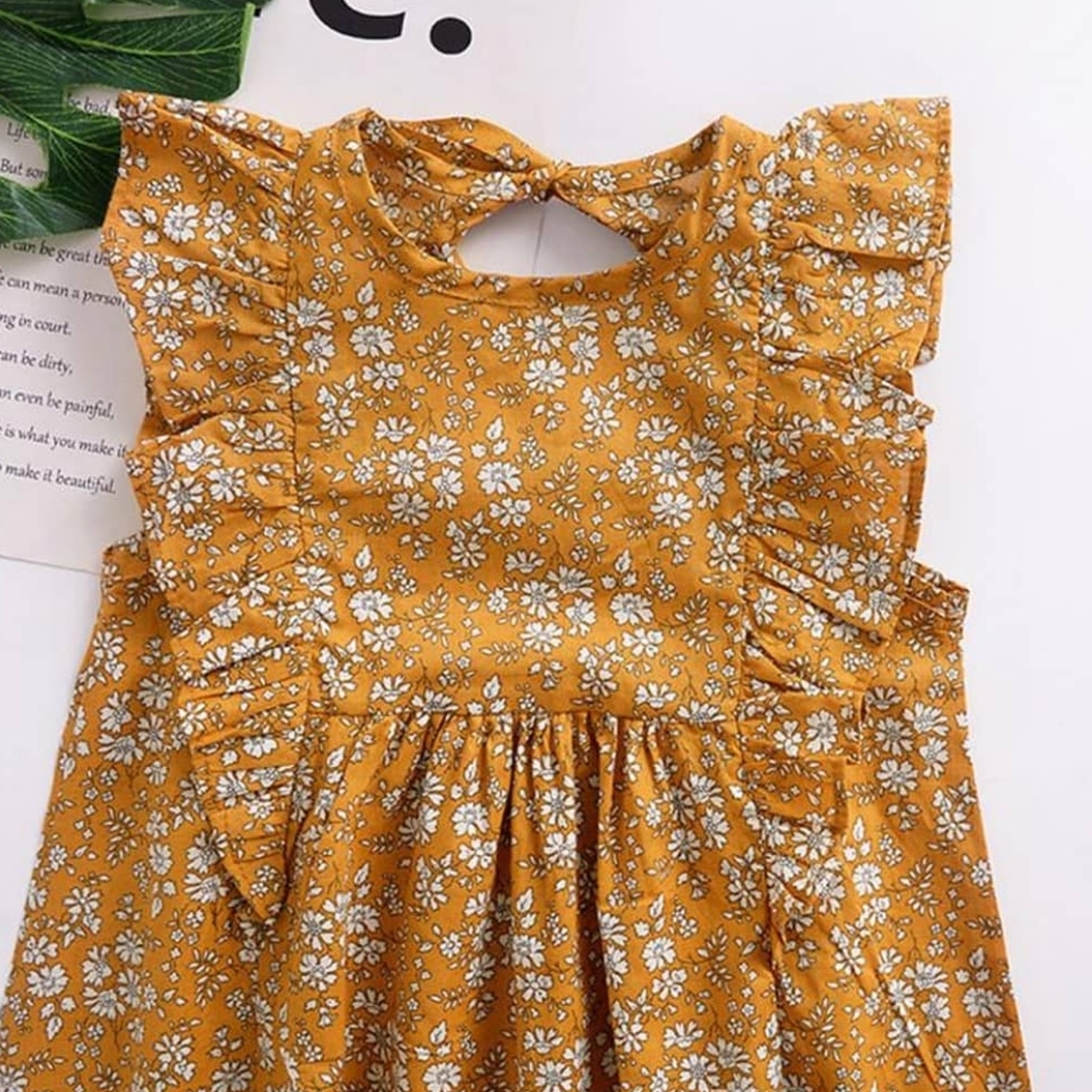 2for$30🎉HP🎉Mustard Floral boutique dress